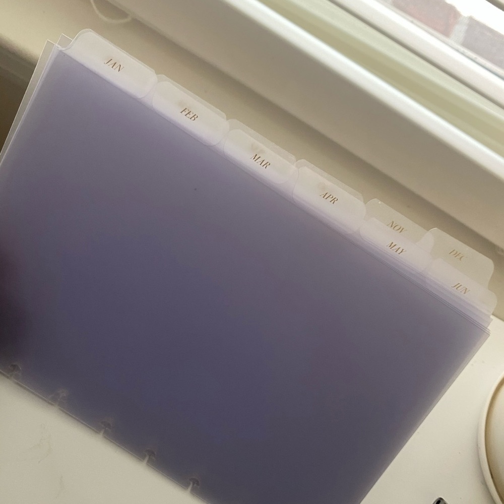 Cloth & Paper Monthly Dividers: Disc Bound